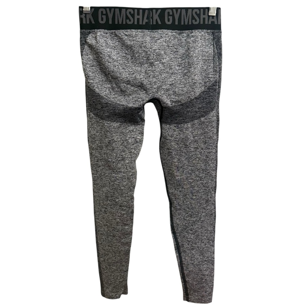 Gymshark Flex Low Rise Athletic Gym Workout Leggings Black Marl Charcoal M - Picture 8 of 14